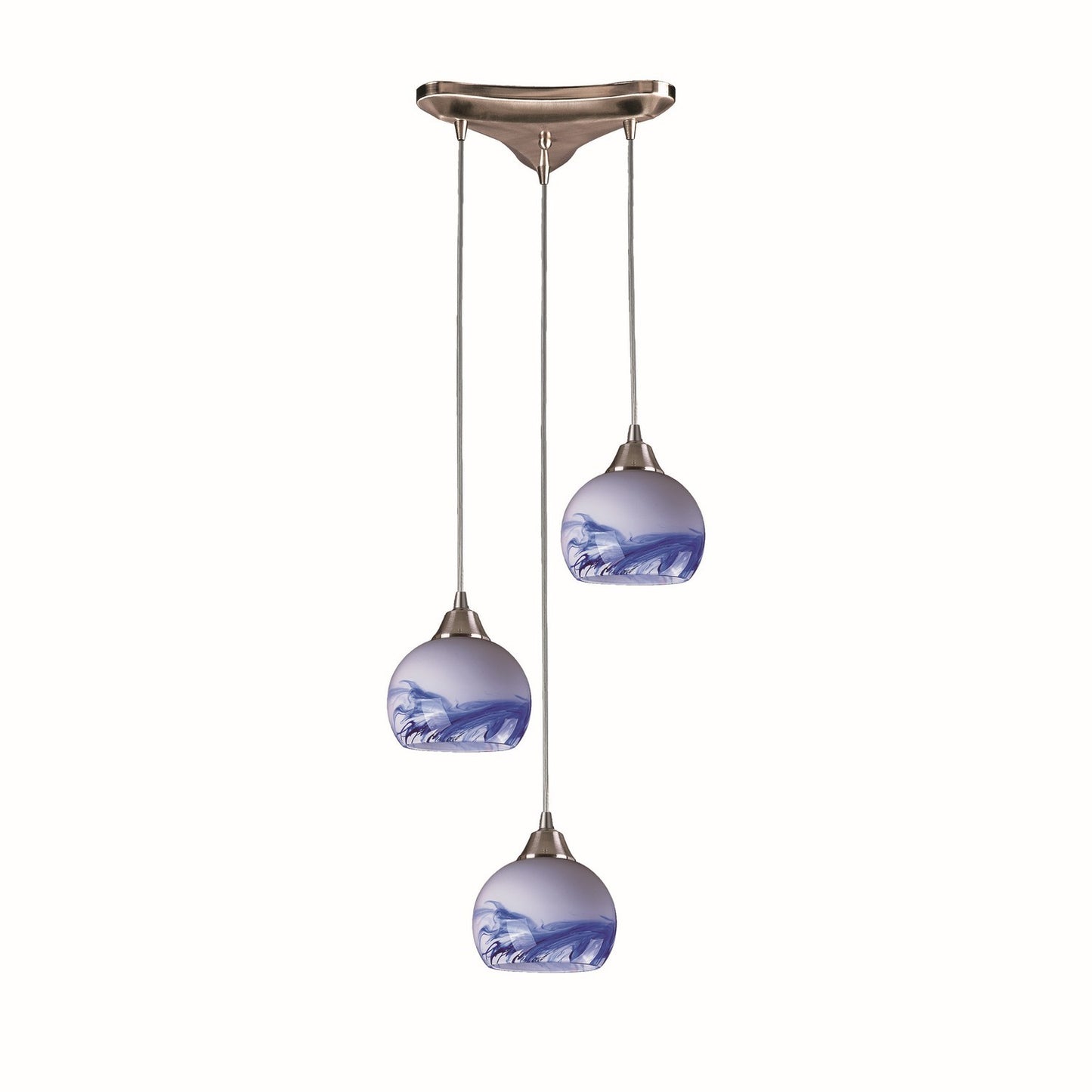 ELK Home - 101-3MT - Three Light Pendant - Mela - Satin Nickel