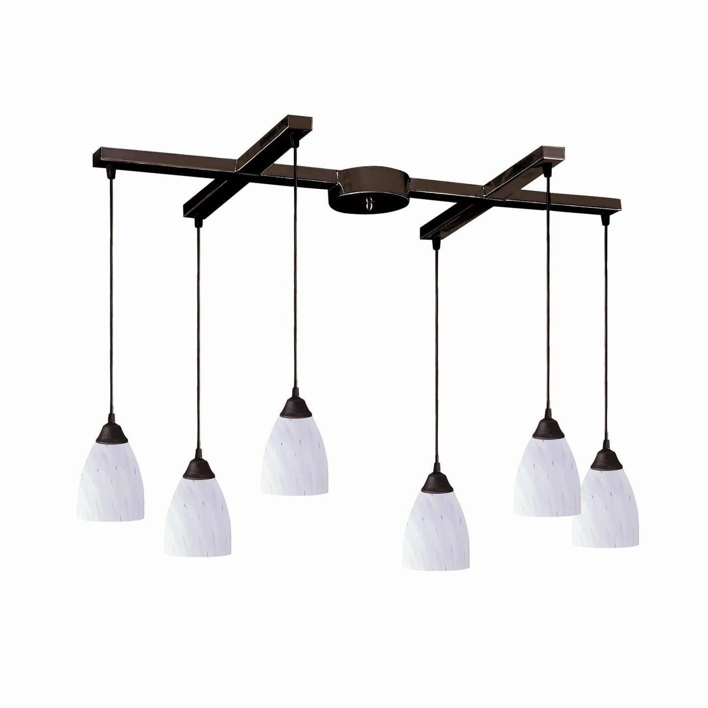 ELK Home - 406-6WH - Six Light Pendant - Classico - Dark Rust