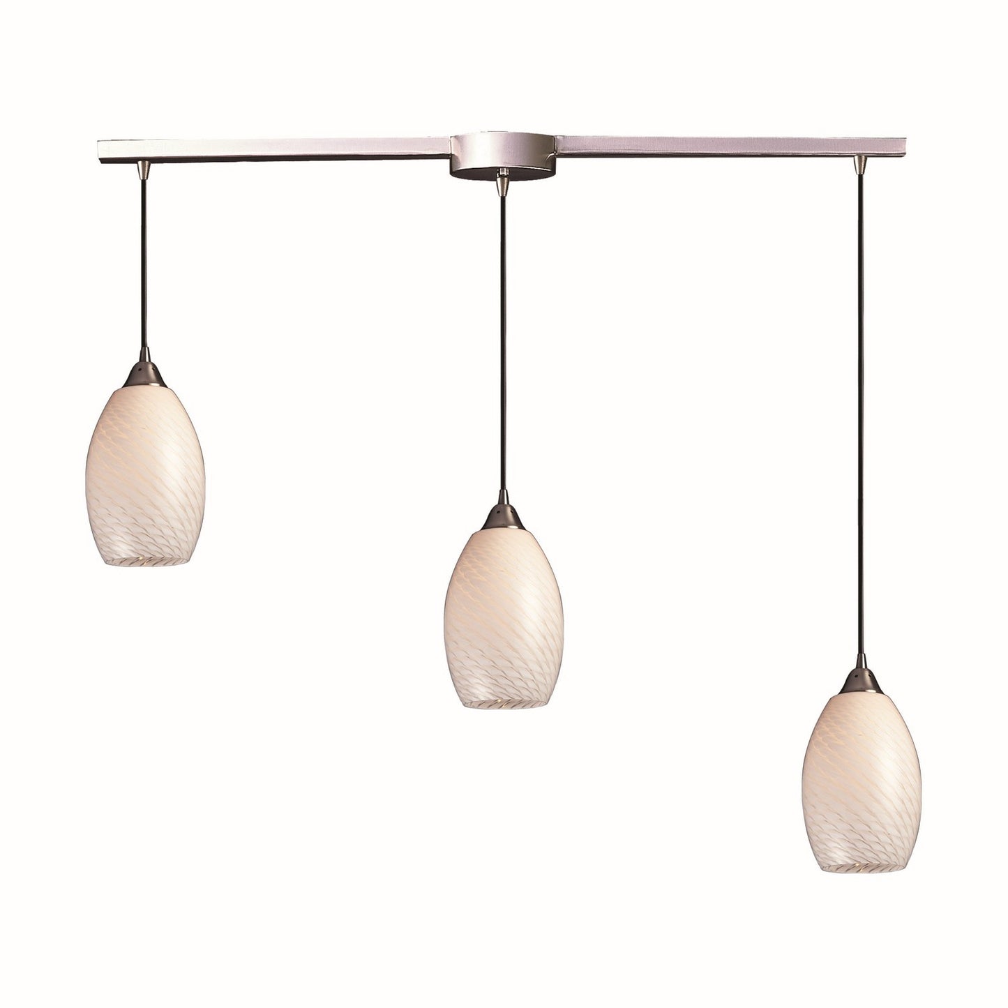 ELK Home - 517-3L-WS - Three Light Pendant - Mulinello - Satin Nickel