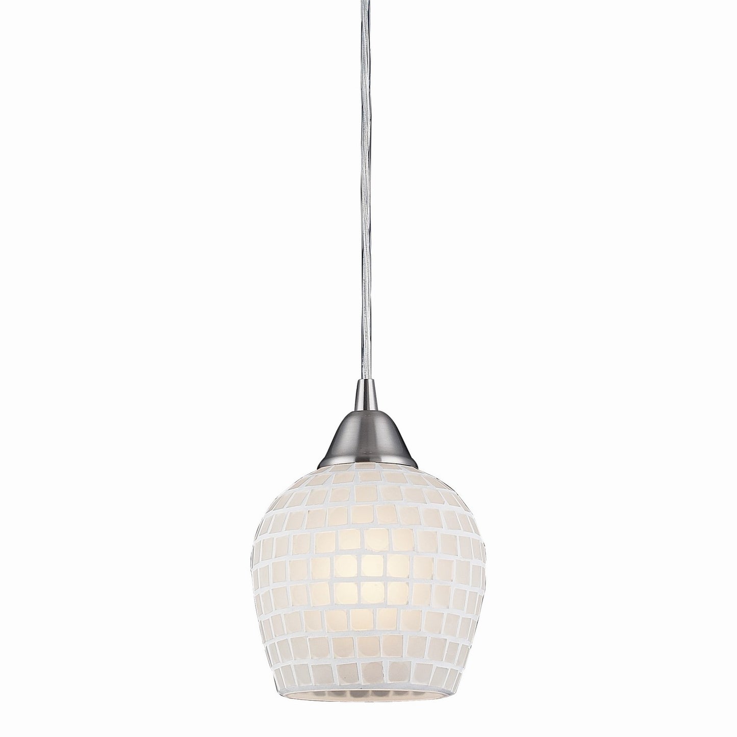 ELK Home - 528-1WHT-LED - LED Mini Pendant - Fusion - Satin Nickel