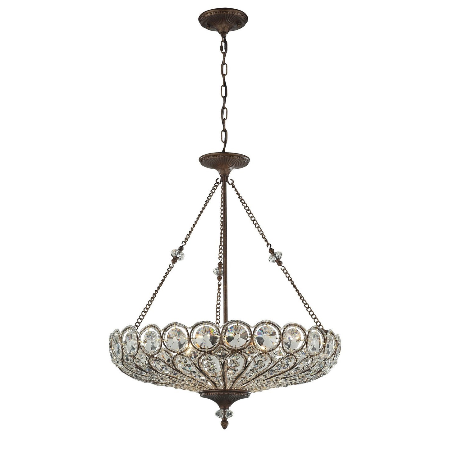 ELK Home - 12025/6 - Six Light Chandelier - Christina - Mocha