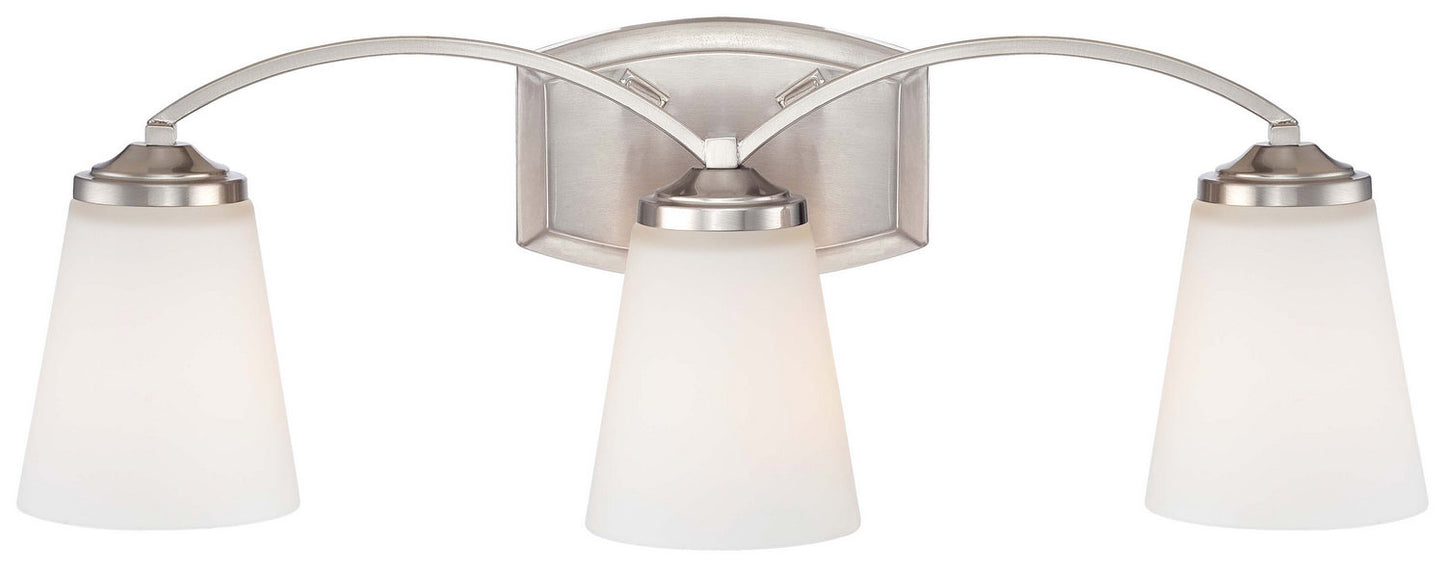 Minka-Lavery - 6963-84 - Three Light Bath - Overland Park - Brushed Nickel