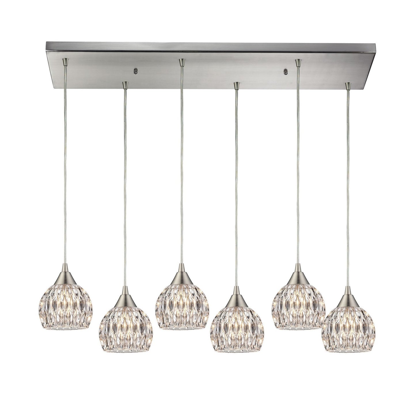 ELK Home - 10342/6RC - LED Pendant - Kersey - Satin Nickel