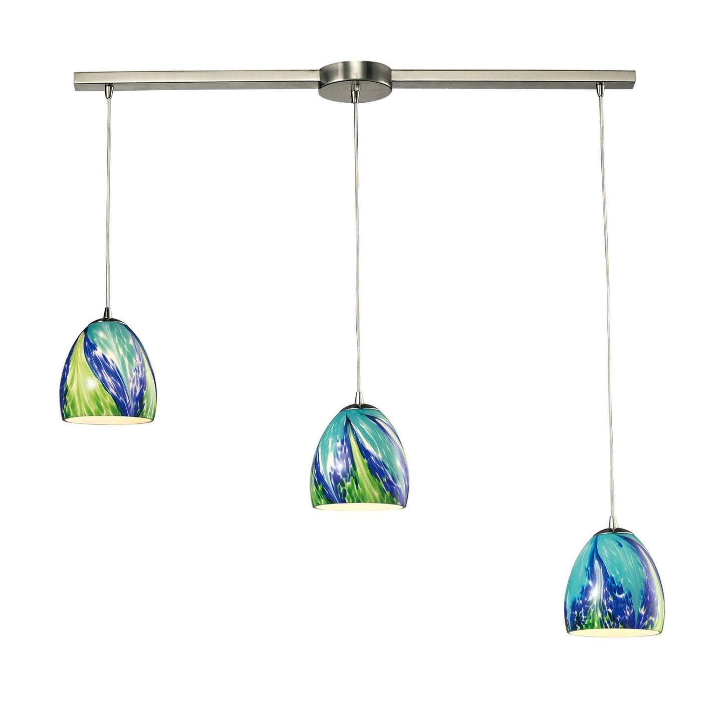 ELK Home - 31445/3L-TB - Three Light Pendant - Colorwave - Satin Nickel