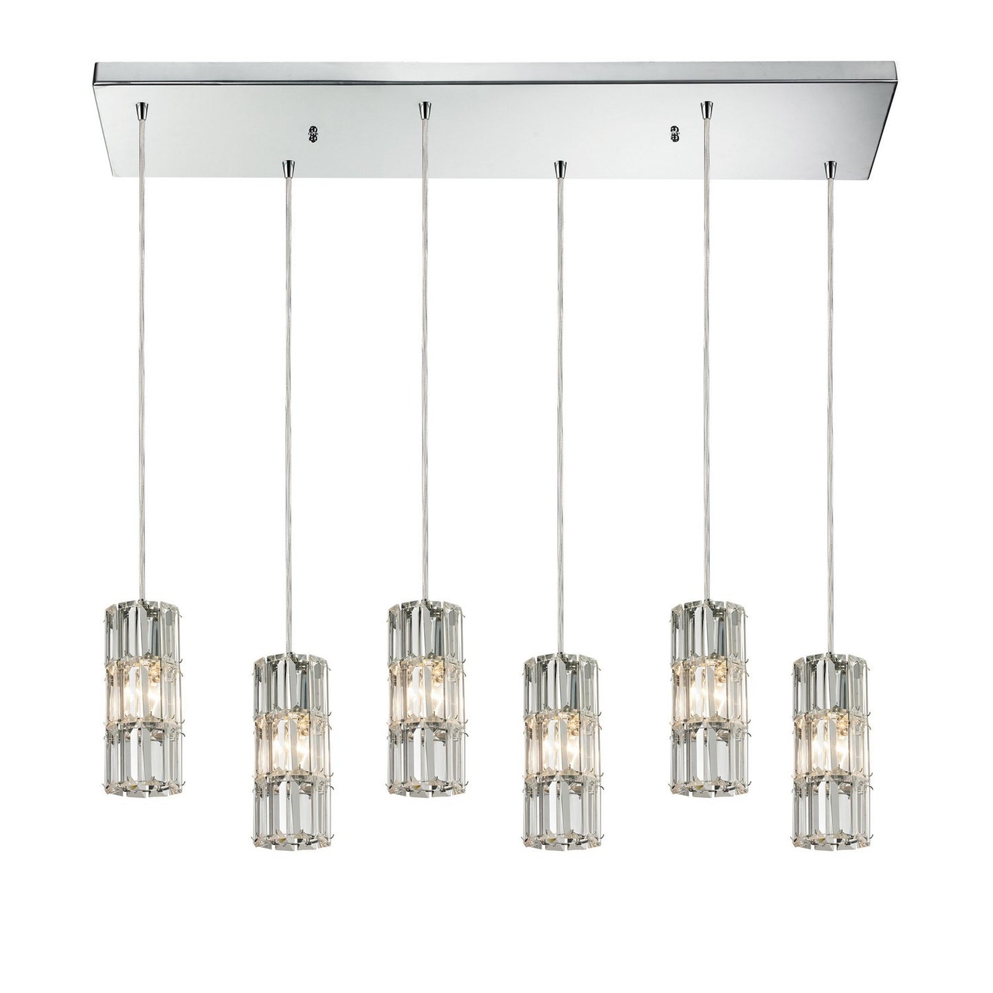 ELK Home - 31486/6RC - Six Light Pendant - Cynthia - Polished Chrome