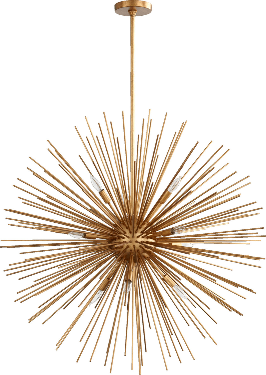 Quorum - 600-10-74 - Ten Light Pendant - ELECTRA - Gold Leaf