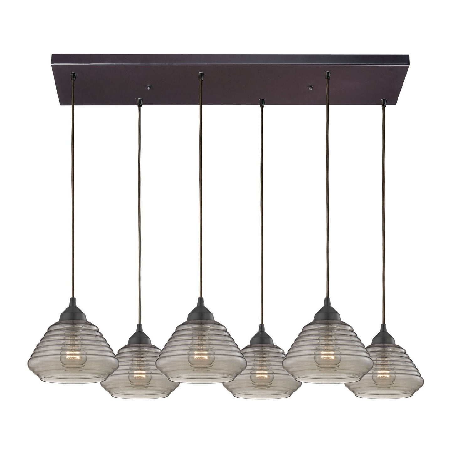 ELK Home - 10434/6RC - Six Light Pendant - Orbital - Oil Rubbed Bronze