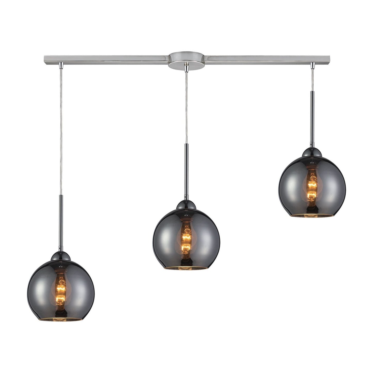 ELK Home - 10240/3L-CHR - Three Light Pendant - Cassandra - Polished Chrome