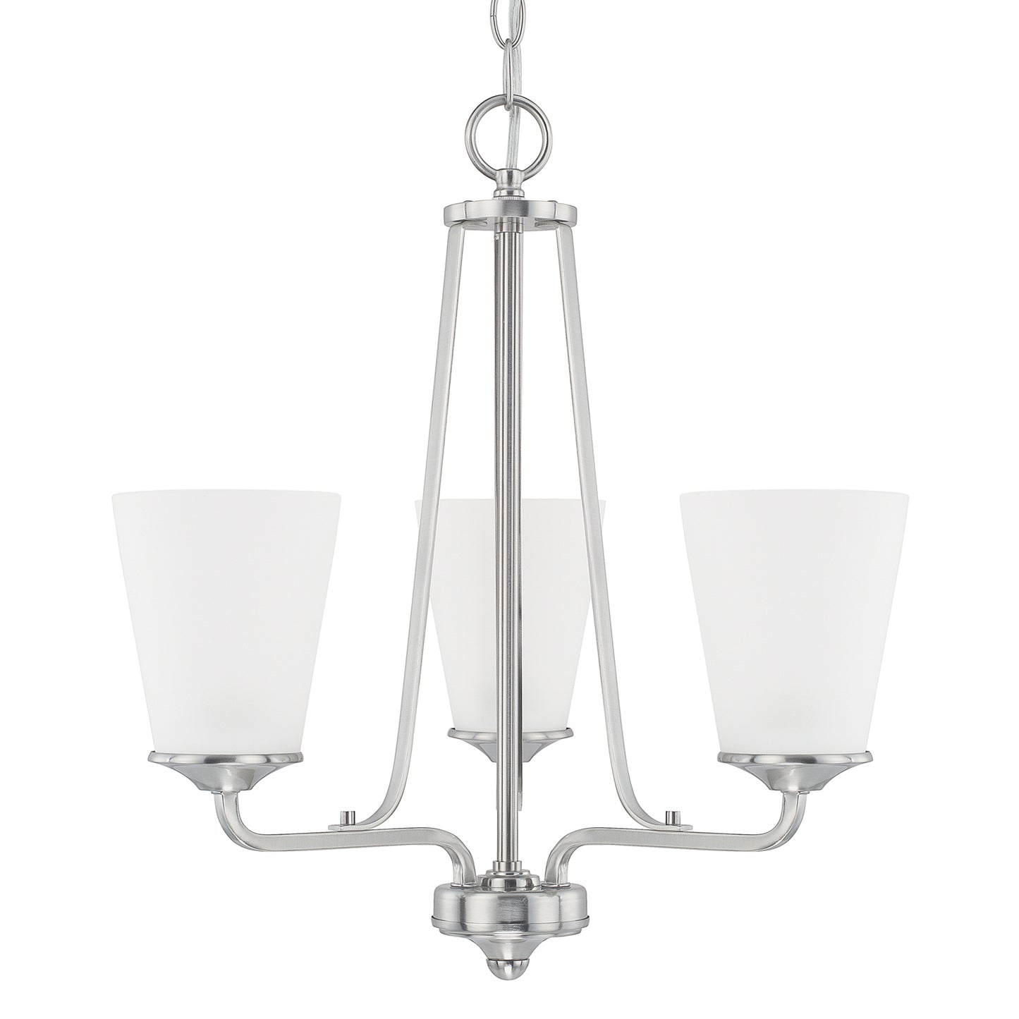 Capital Lighting - 414131BN-331 - Three Light Chandelier - Braylon - Brushed Nickel