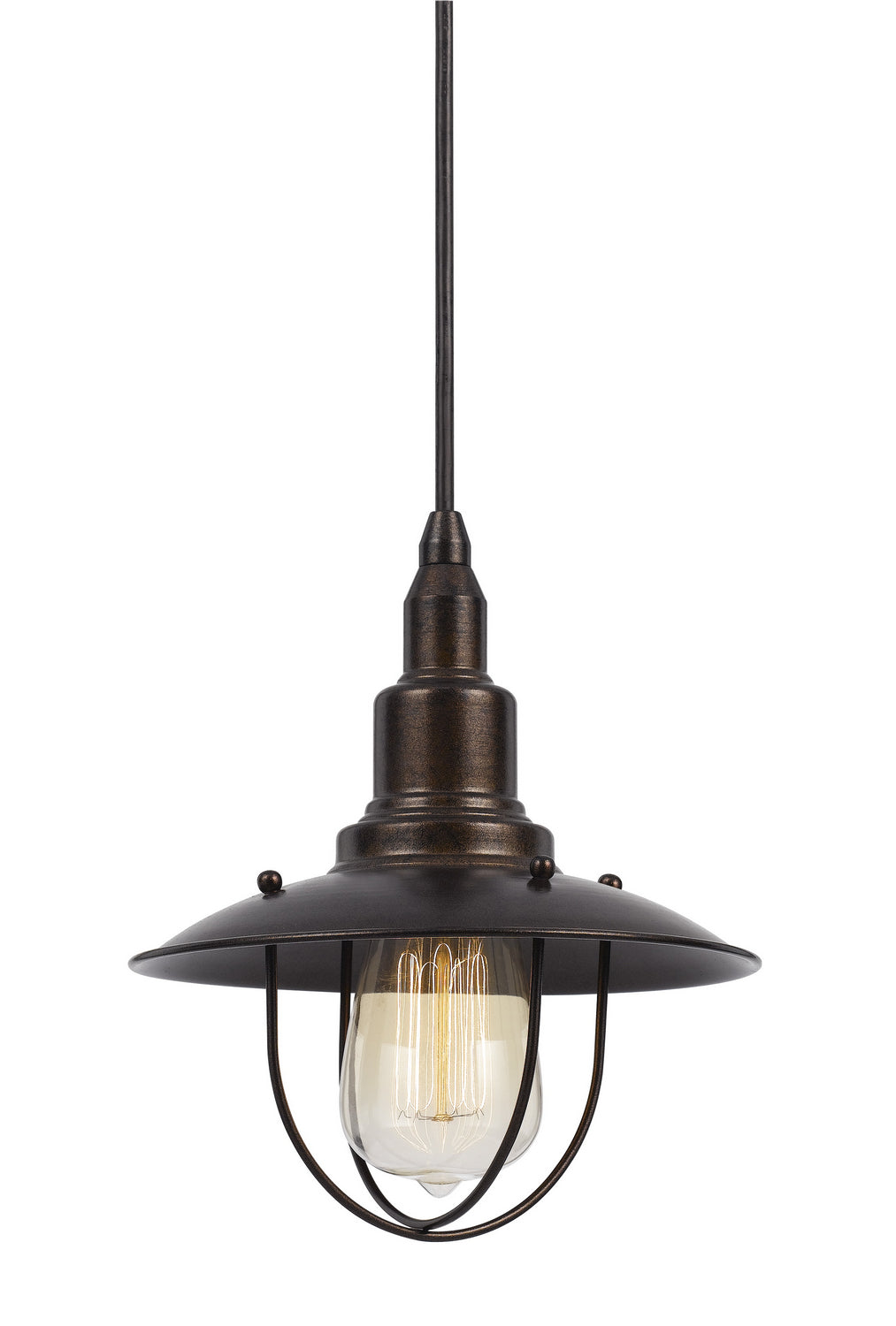 Cal Lighting - UP-1113-6-RU - One Light Pendant - ALLENTOWN - Dark Bronze