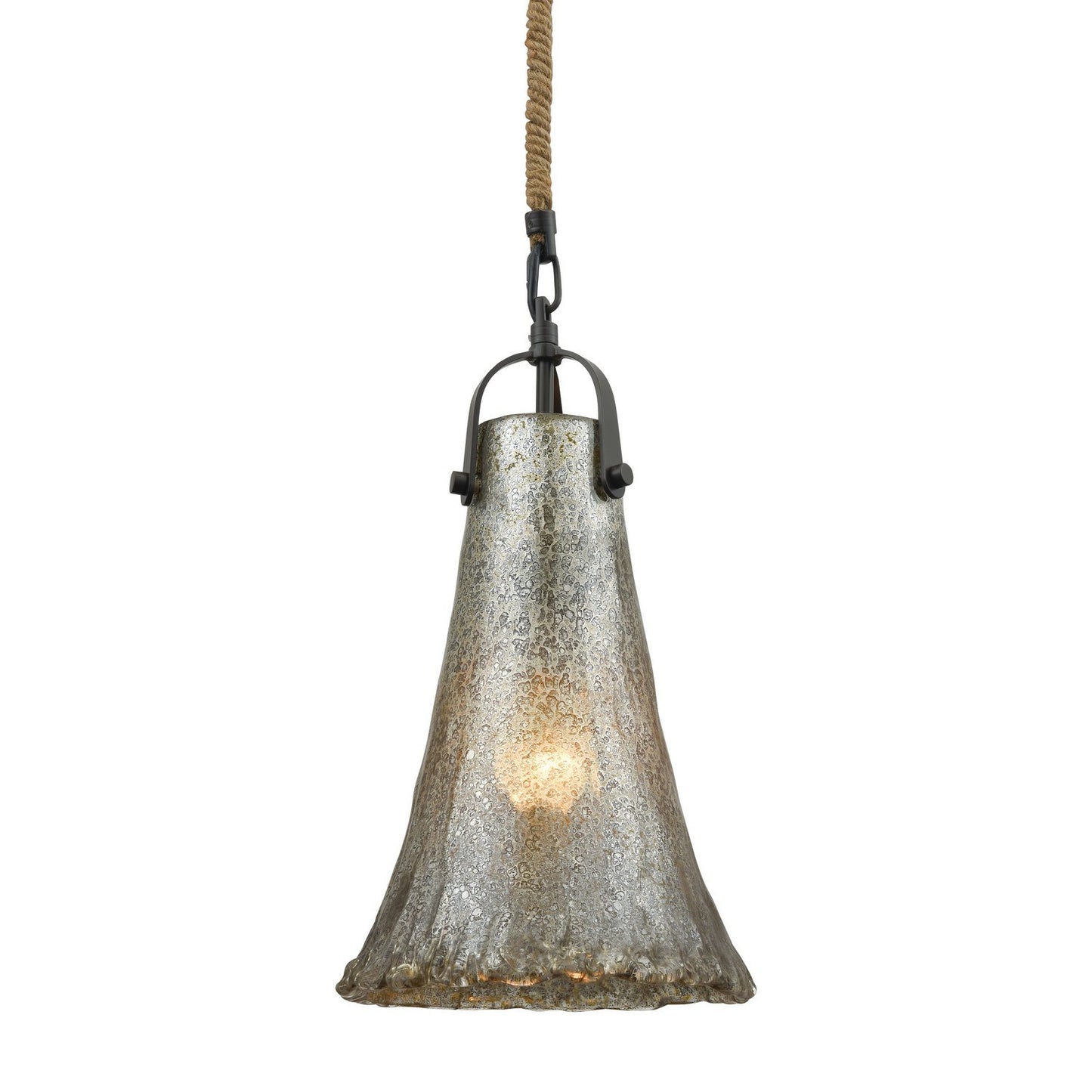 ELK Home - 10651/1 - One Light Mini Pendant - Hand Formed Glass - Oil Rubbed Bronze