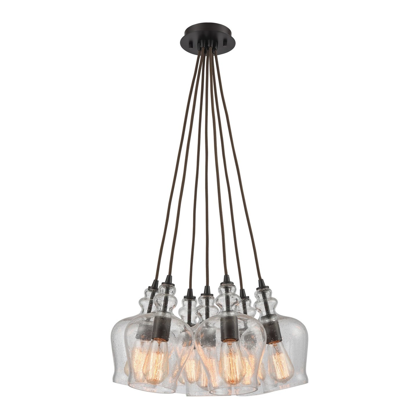 ELK Home - 60066-7SR - Seven Light Pendant - Menlow Park - Oil Rubbed Bronze