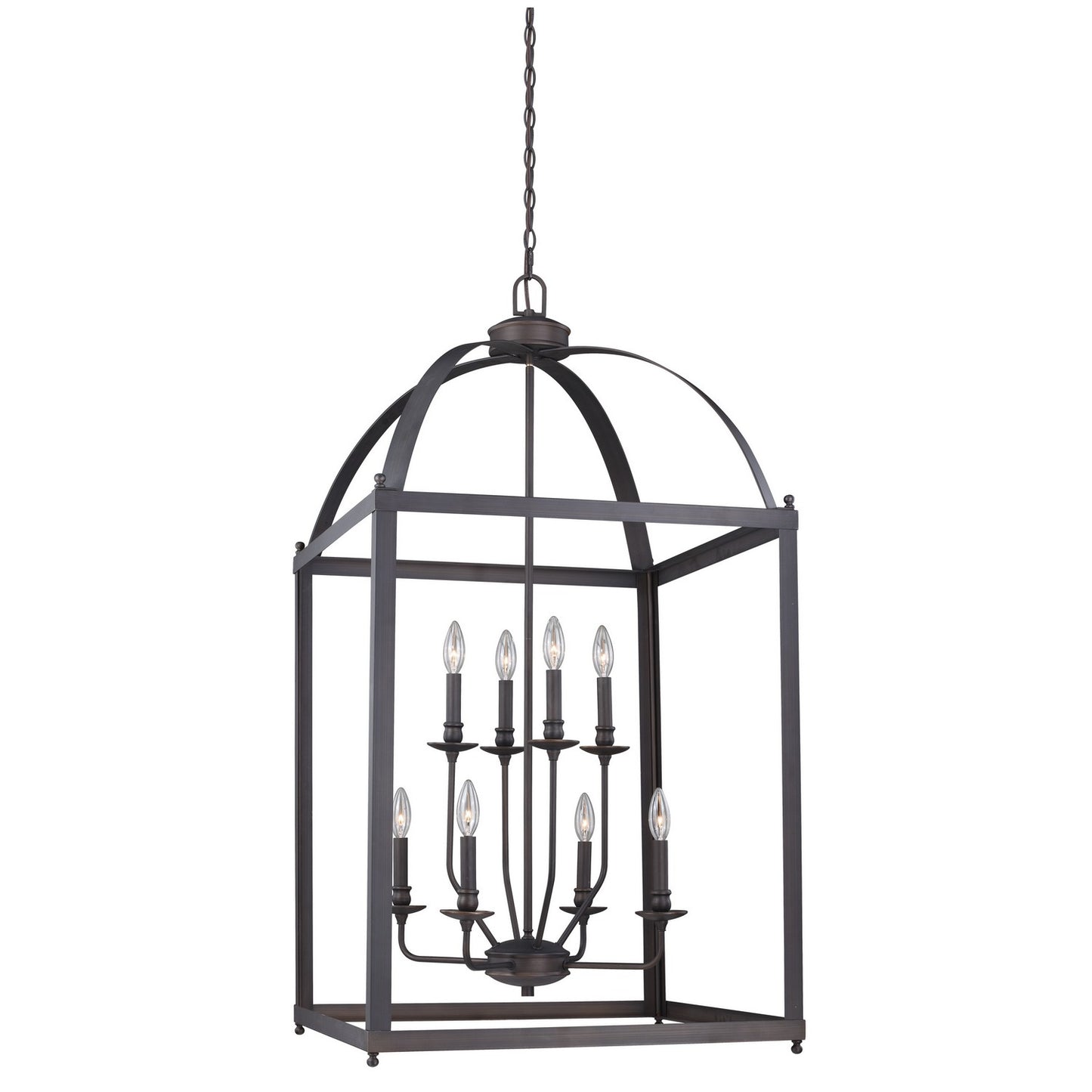 Vaxcel - P0219 - Eight Light Pendant - Juliet - Architectural Bronze