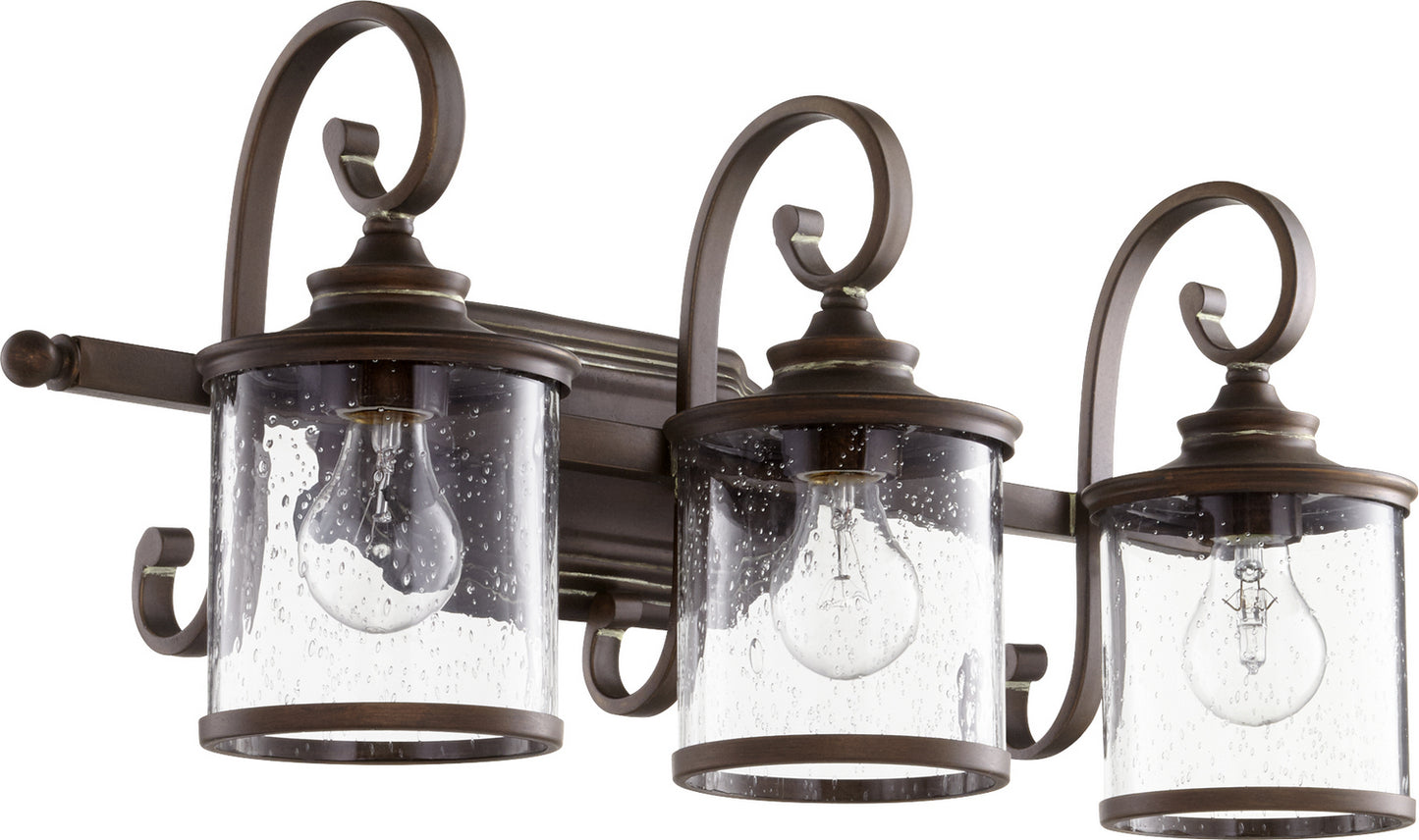 Quorum - 5073-3-39 - Three Light Vanity - San Miguel - Vintage Copper