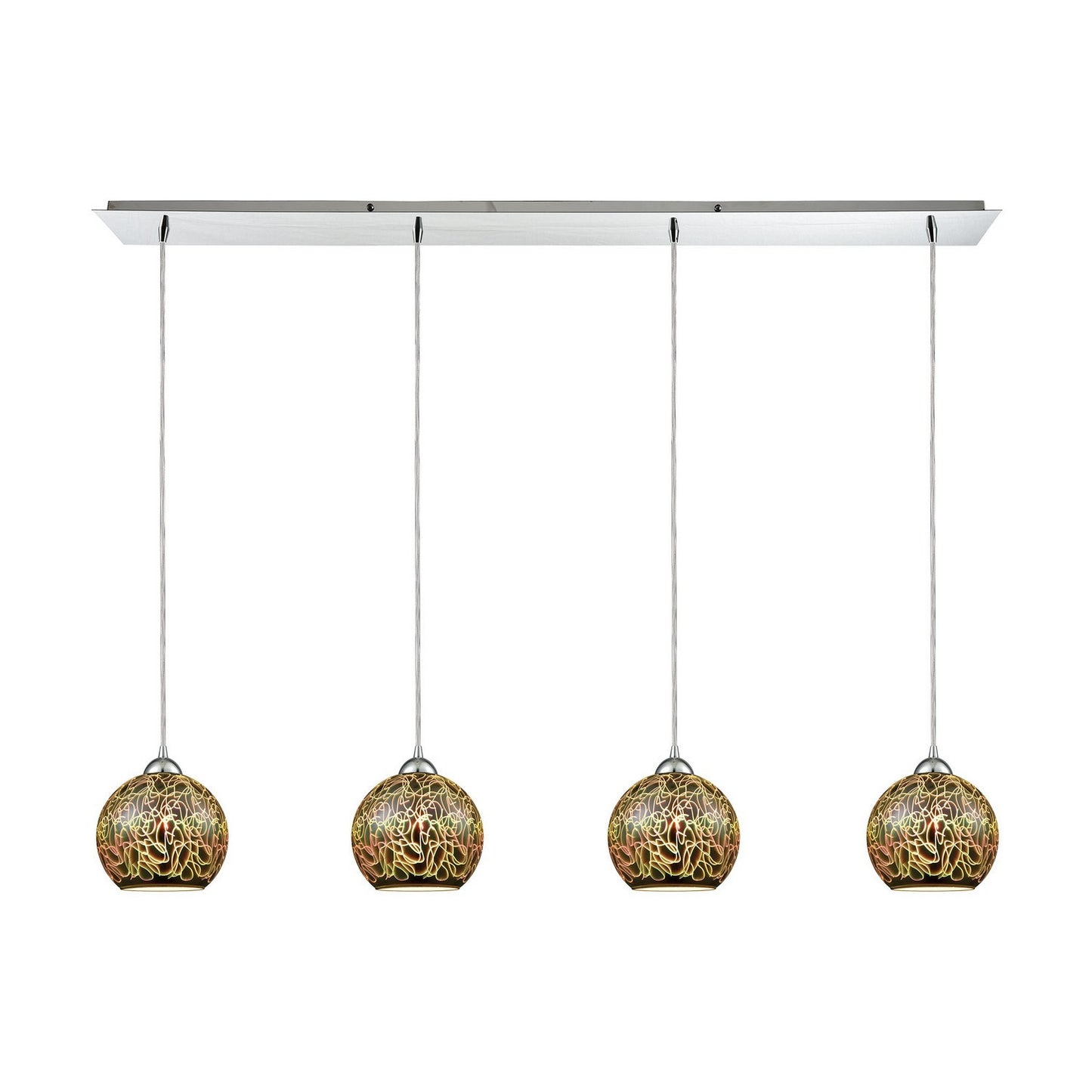 ELK Home - 10518/4LP - Four Light Pendant - Illusions - Polished Chrome