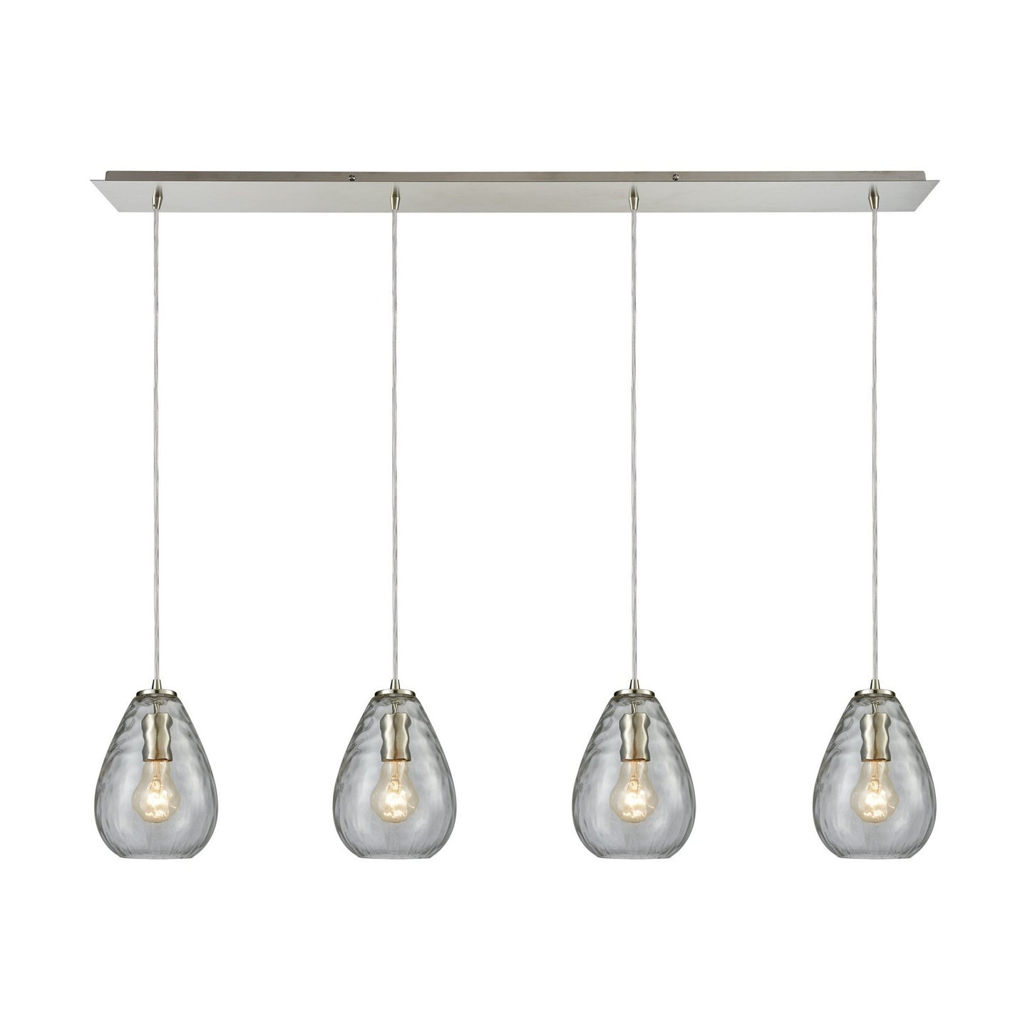 ELK Home - 10760/4LP - Four Light Pendant - Lagoon - Satin Nickel