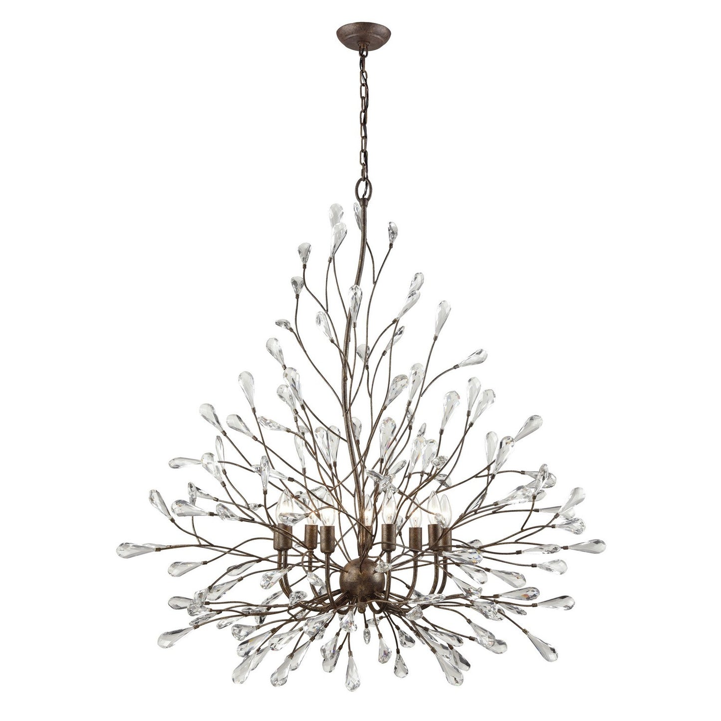 ELK Home - 18244/9 - Nine Light Chandelier - Crislett - Sunglow Bronze