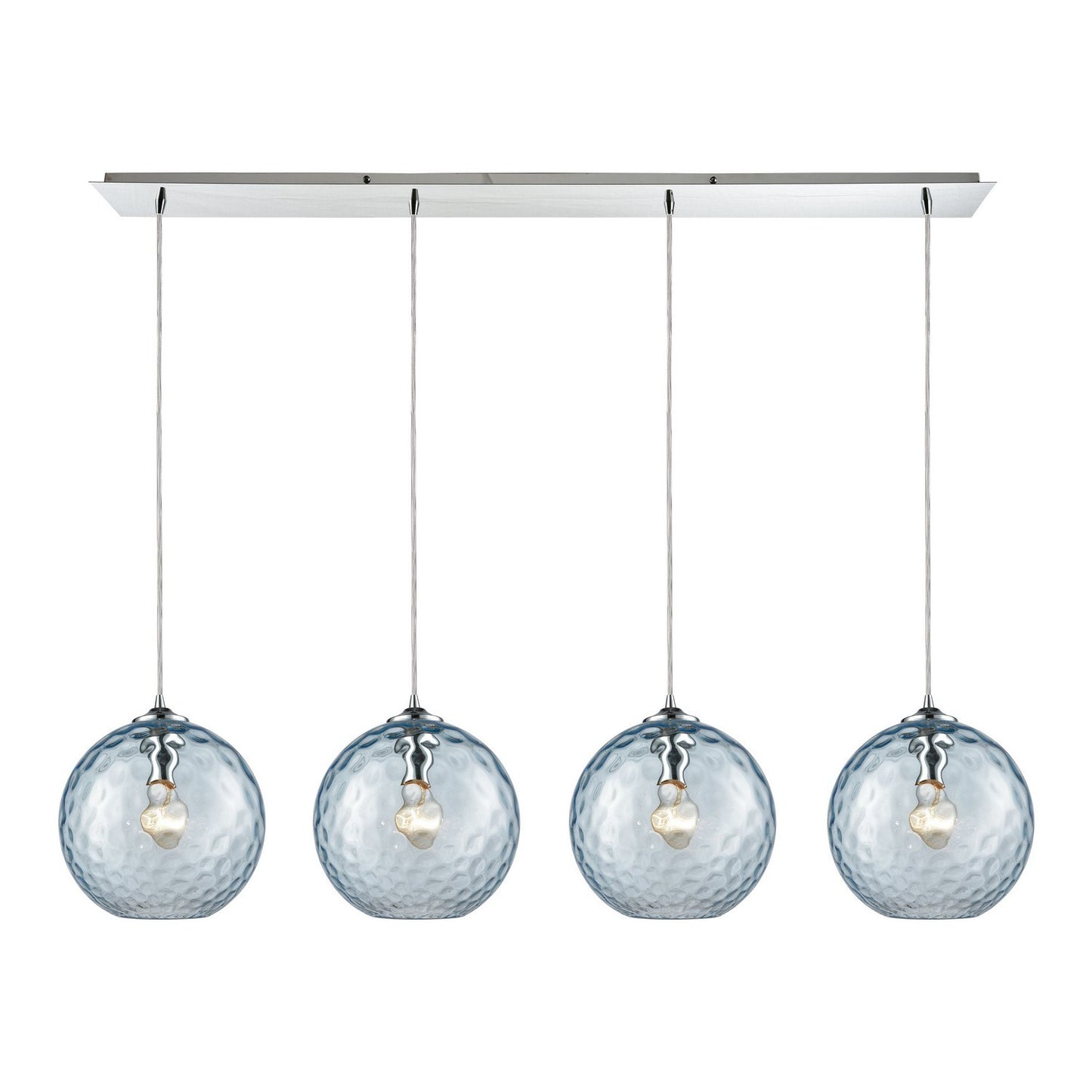 ELK Home - 31380/4LP-AQ - Four Light Pendant - Watersphere - Polished Chrome