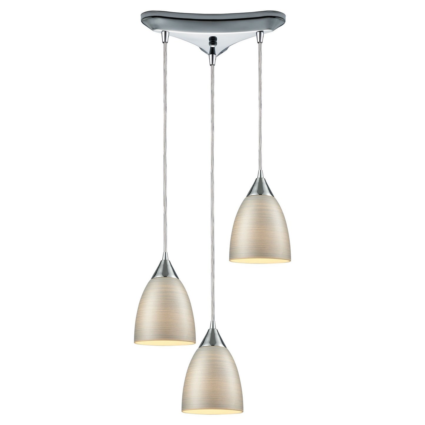 ELK Home - 56530/3 - Three Light Pendant - Merida - Polished Chrome