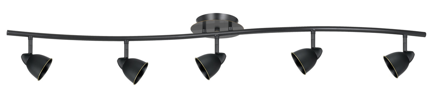 Cal Lighting - SL-954-5-DB/CDB - Five Light Pendant - Serpentine - Dark Bronze