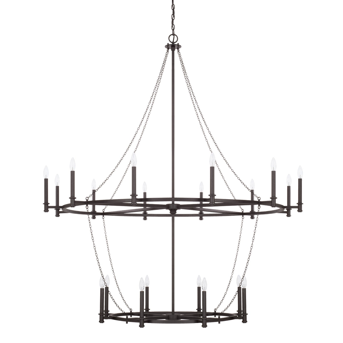 Capital Lighting - 528702BI - 20 Light Chandelier - Lancaster - Black Iron