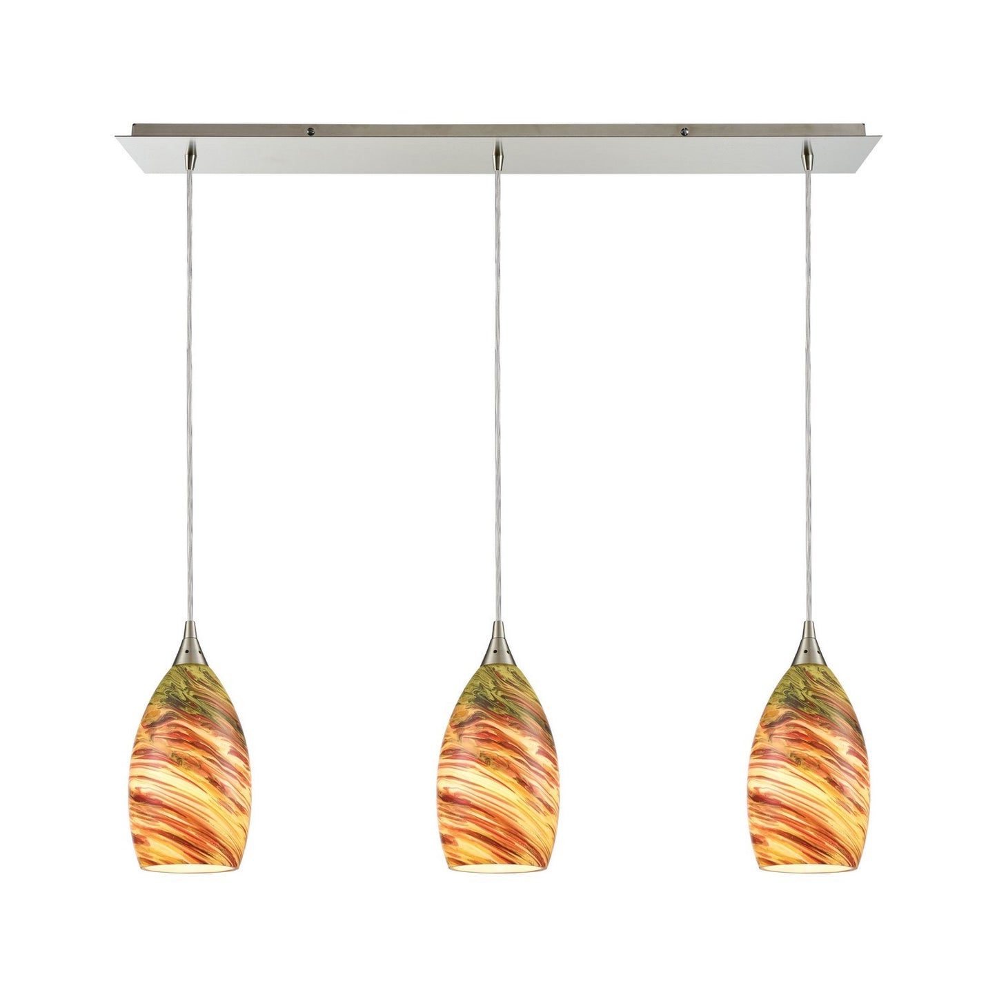 ELK Home - 10630/3LP - Three Light Pendant - Collanino - Satin Nickel