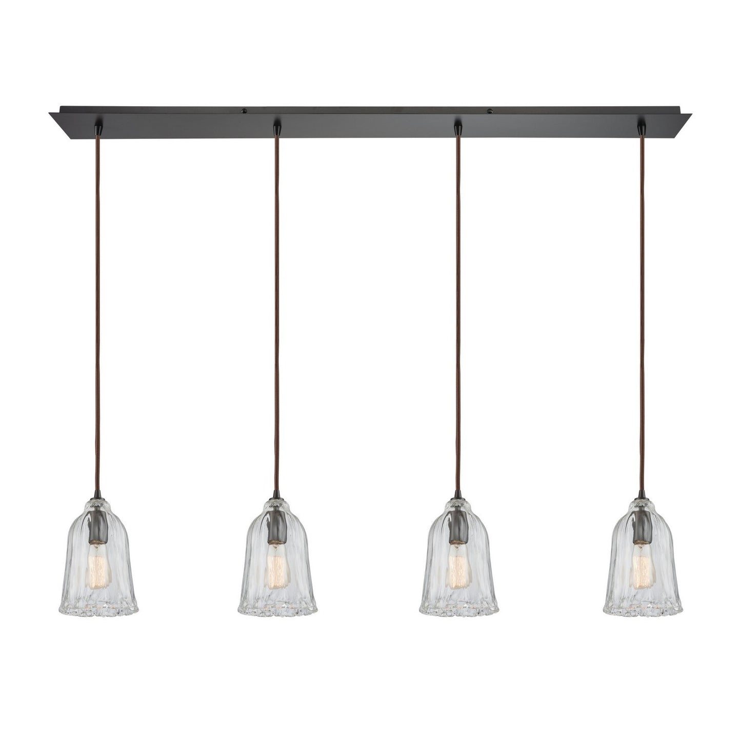 ELK Home - 10671/4LP - Four Light Pendant - Hand Formed Glass - Oil Rubbed Bronze