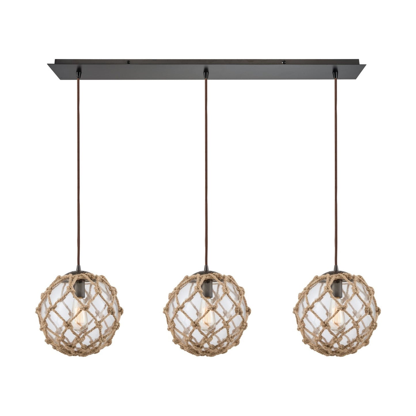 ELK Home - 10715/3LP - Three Light Pendant - Coastal Inlet - Oil Rubbed Bronze
