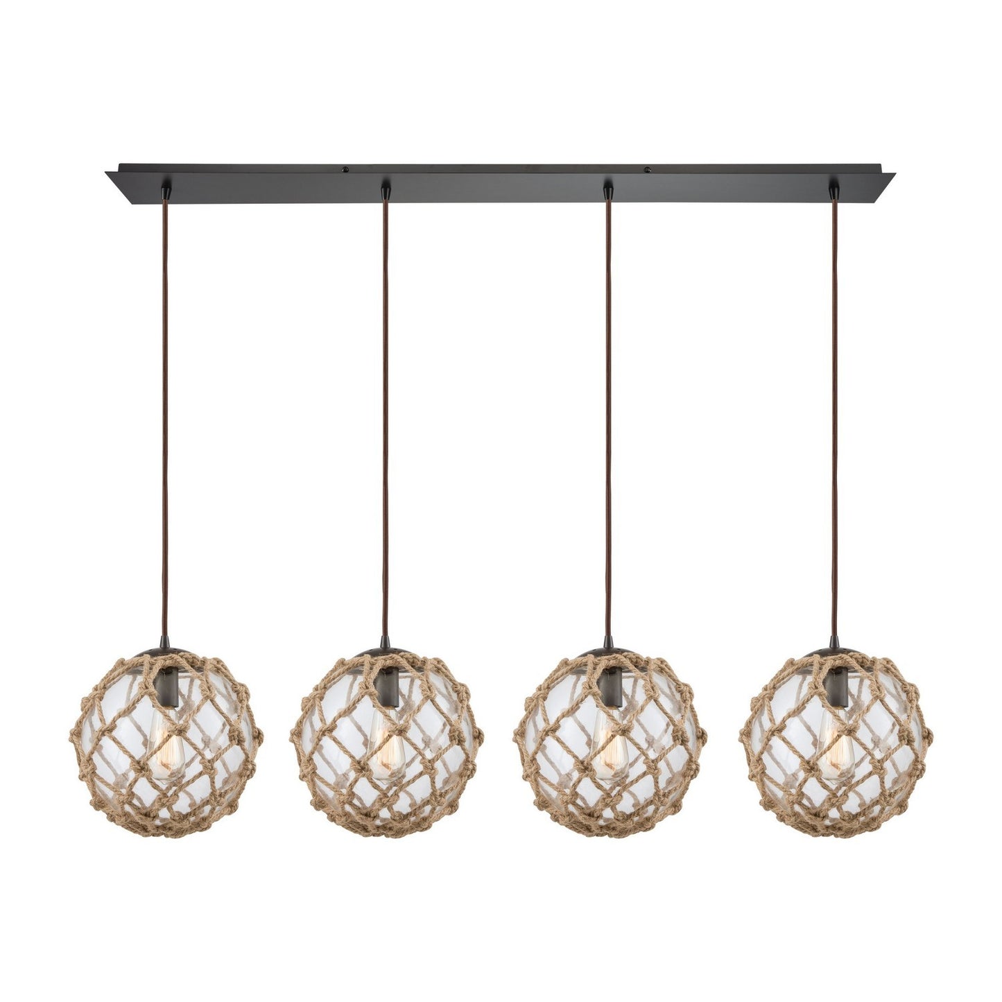 ELK Home - 10715/4LP - Four Light Pendant - Coastal Inlet - Oil Rubbed Bronze