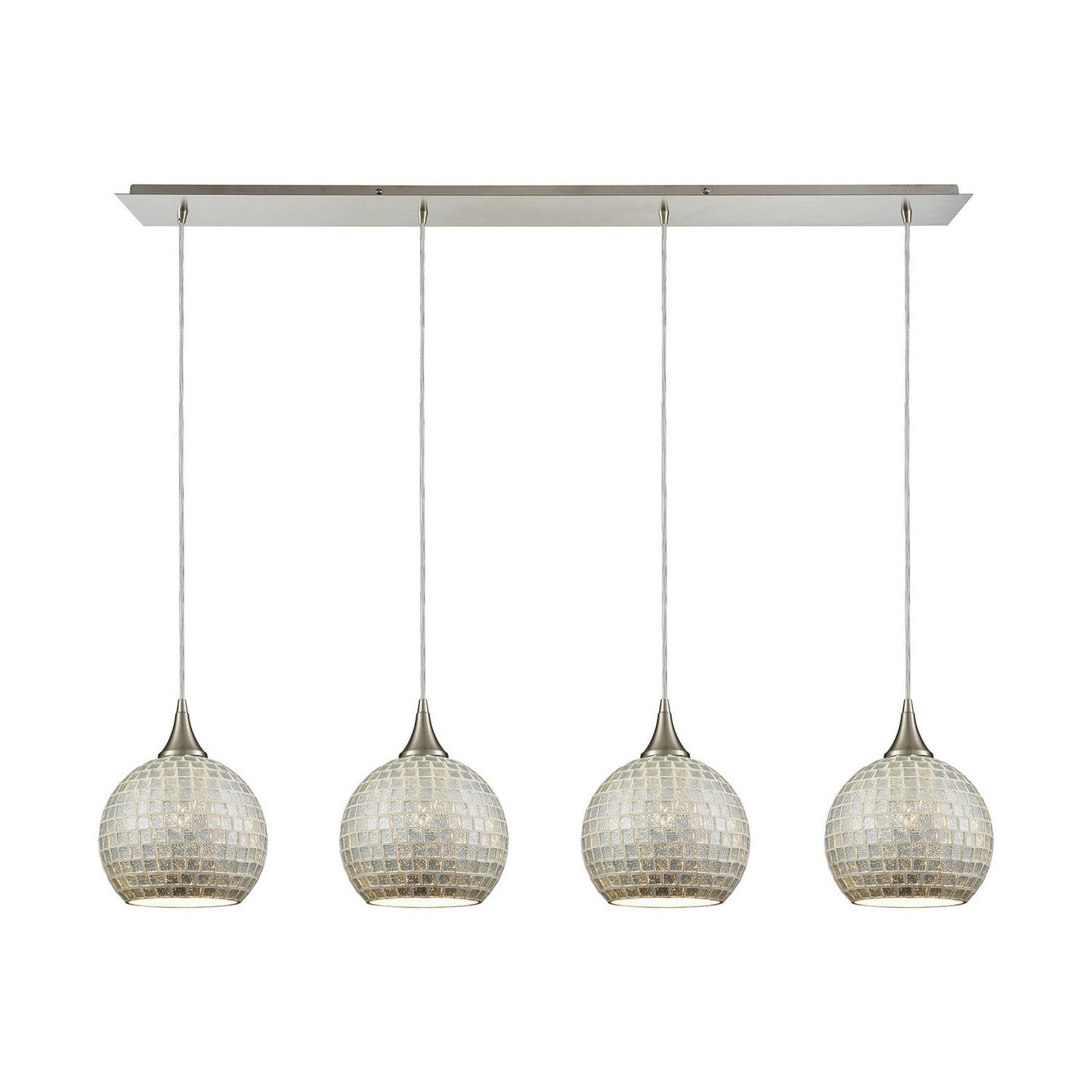 ELK Home - 529-4LP-SLV - Four Light Pendant - Fusion - Satin Nickel