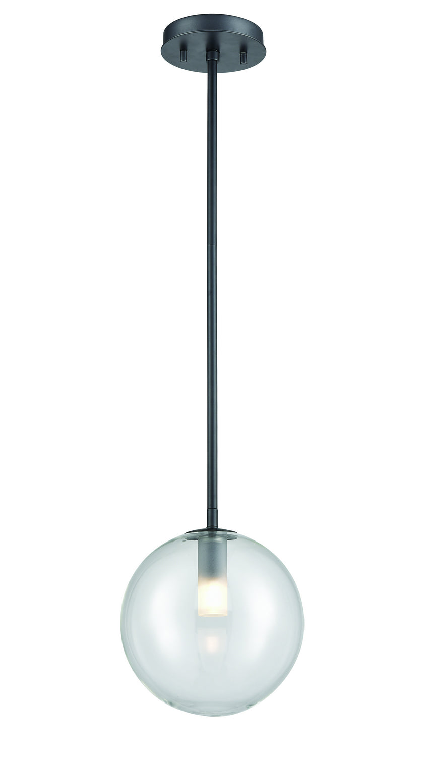 DVI Lighting - DVP27010GR-CL - One Light Pendant - Courcelette - Graphite With Clear Glass
