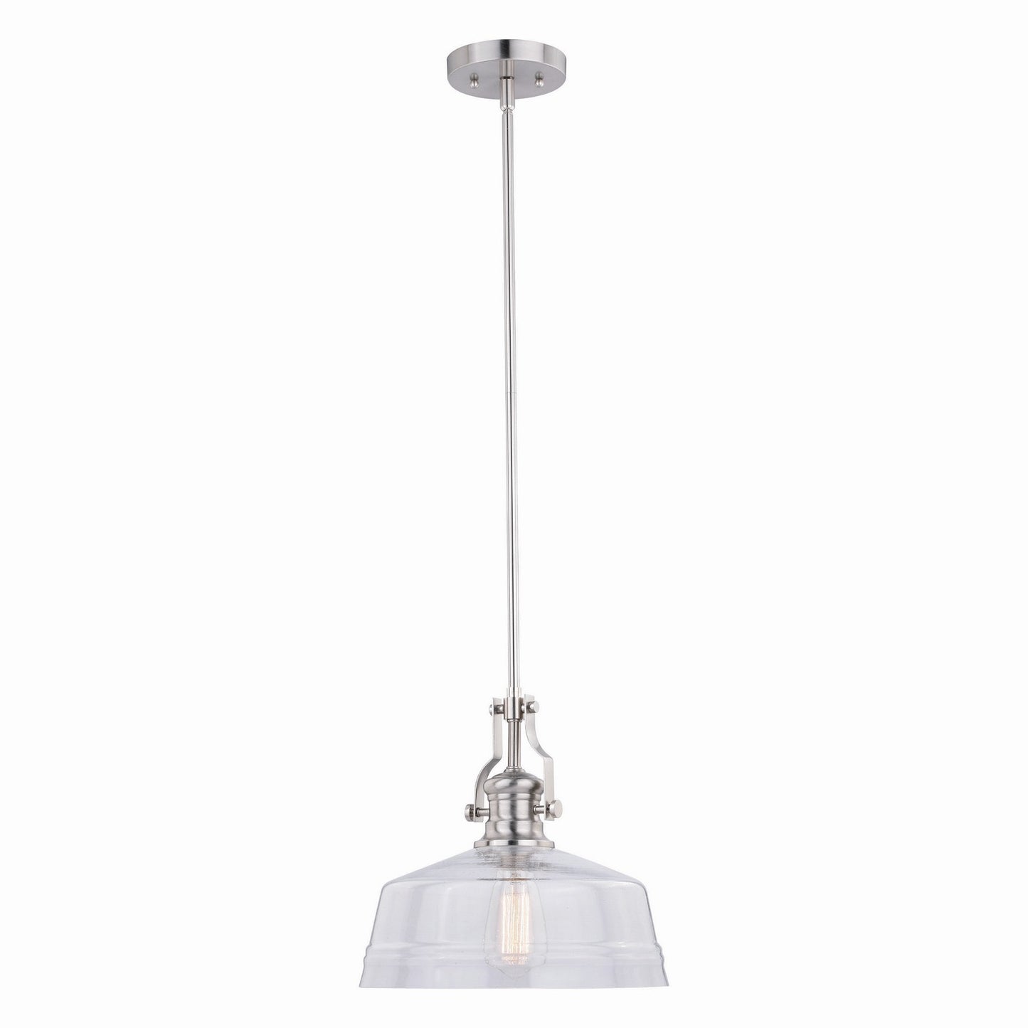 Vaxcel - P0273 - One Light Pendant - Beloit - Satin Nickel