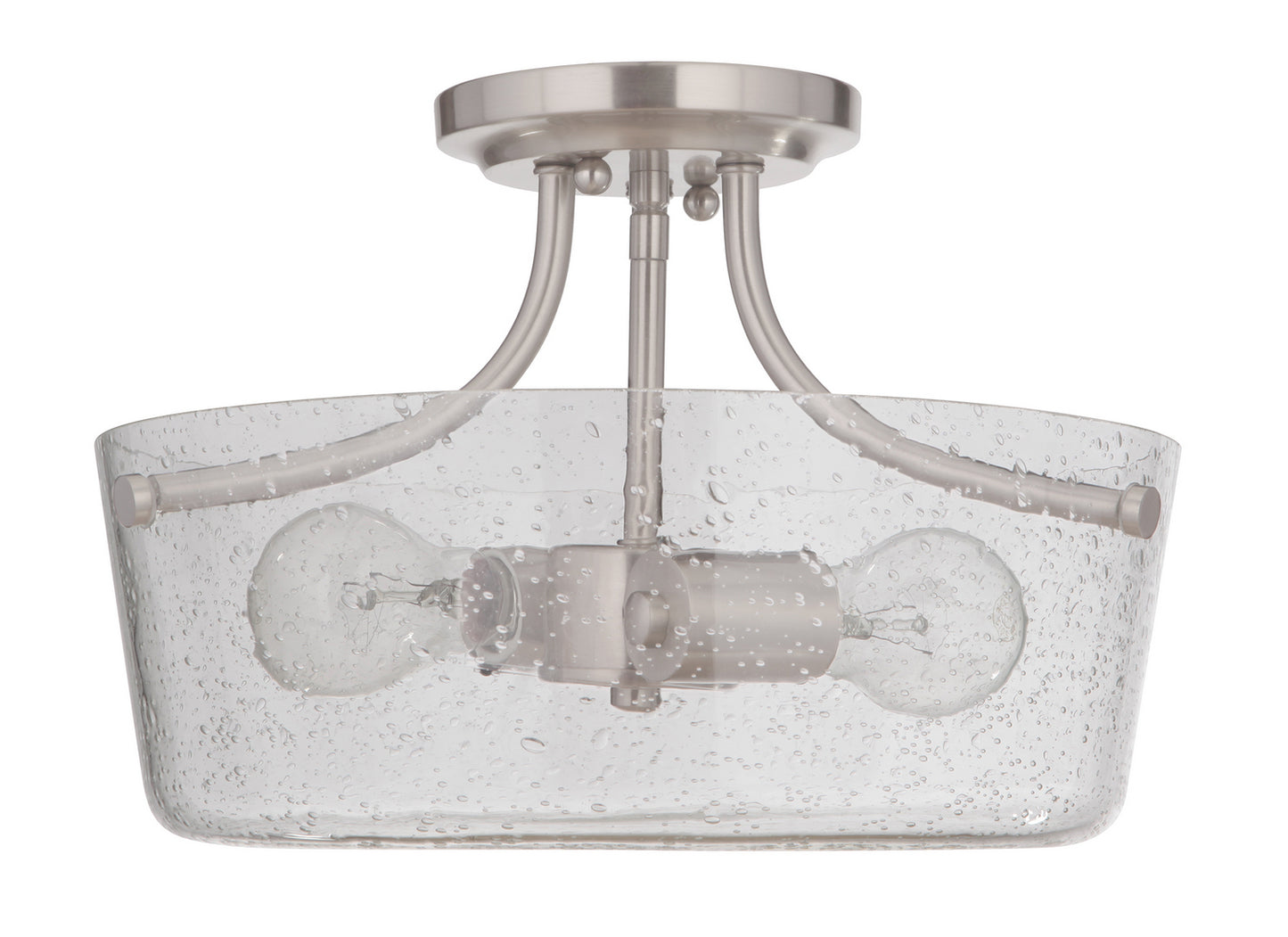Craftmade - 50252-BNK - Two Light Semi Flush Mount - Tyler - Brushed Polished Nickel