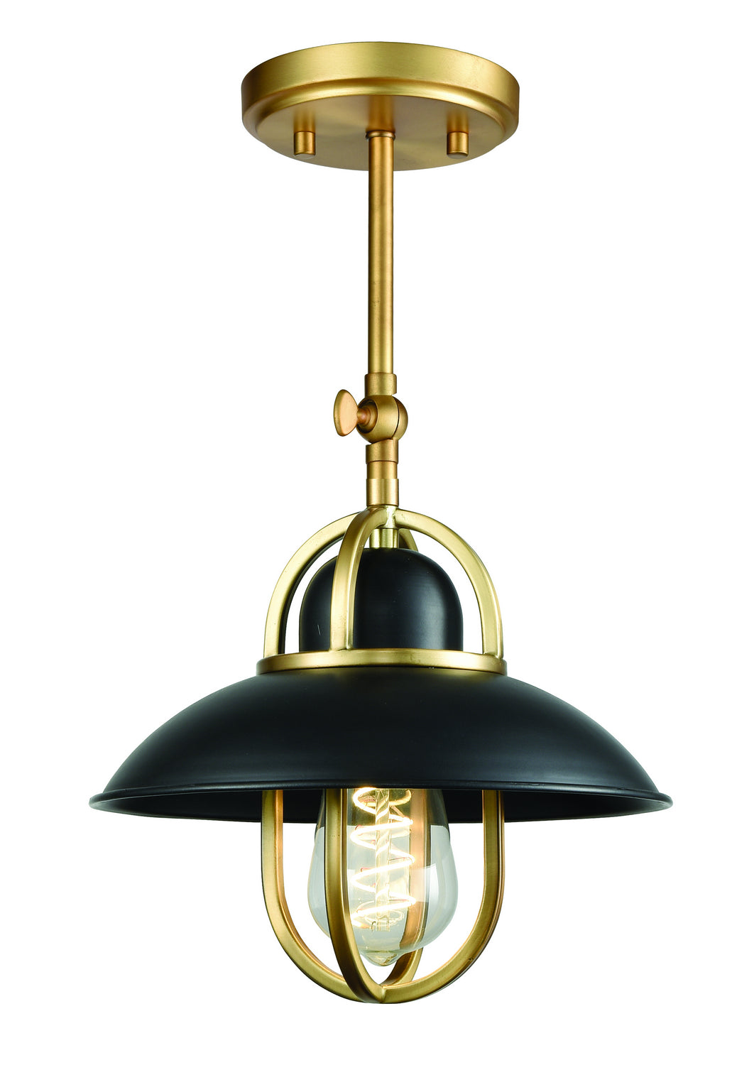 DVI Lighting - DVP31001GR+VBR - One Light Wall Sconce - Peggy'S Cove - Graphite And Venetian Brass