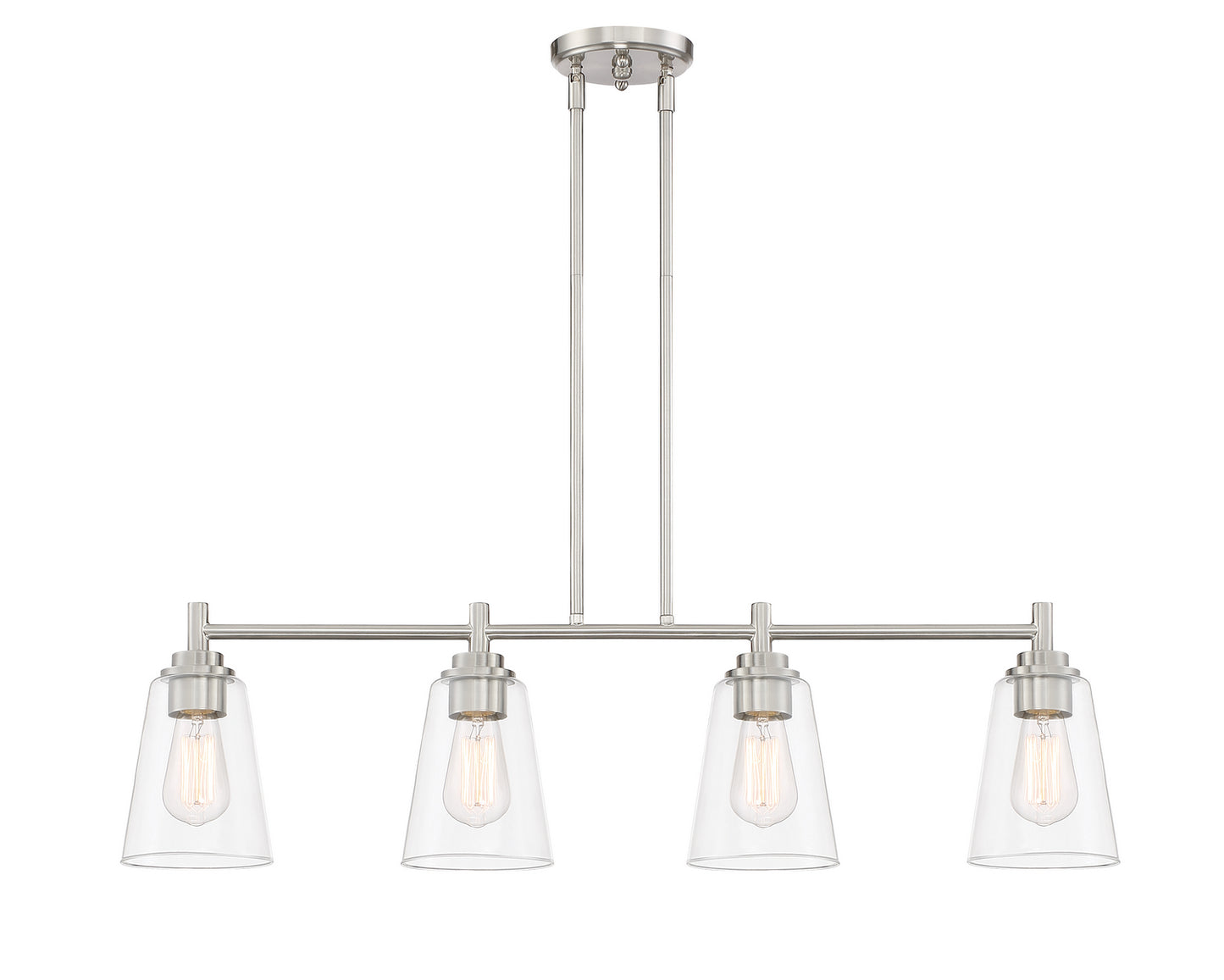 Designers Fountain - 95738-SP - Four Light Island Pendant - Westin - Satin Platinum