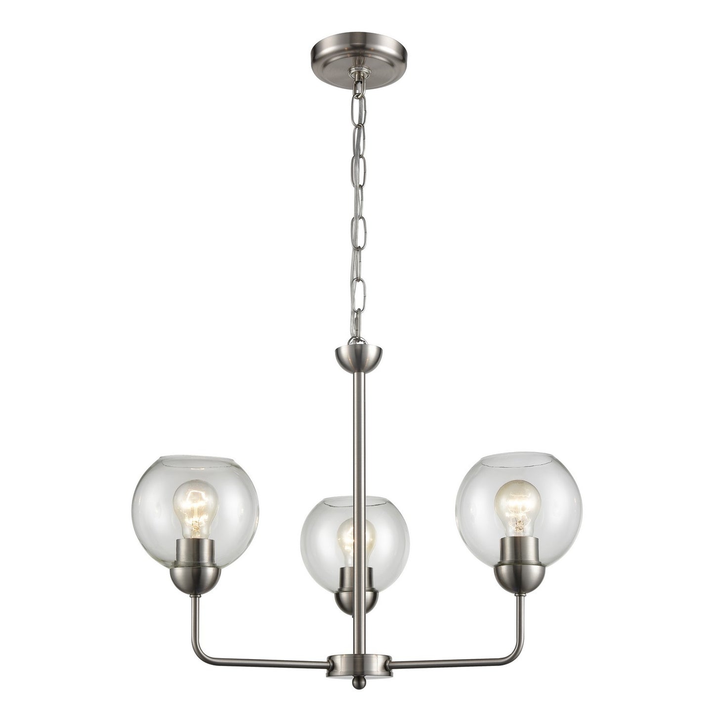 ELK Home - CN280322 - Three Light Chandelier - Astoria - Brushed Nickel
