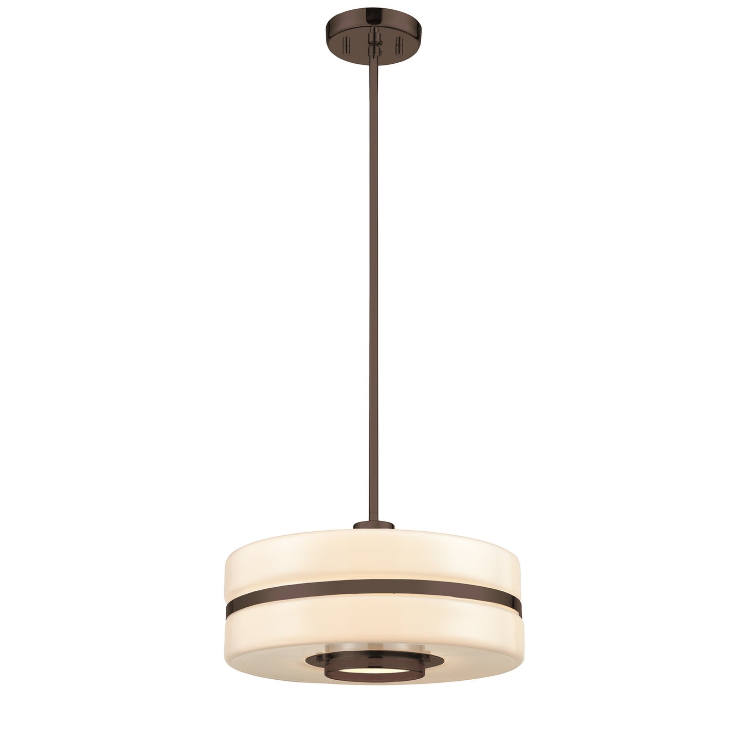 DVI Lighting - DVP31610GR-TO - One Light Pendant - Orchestra - Graphite With True Opal Glass