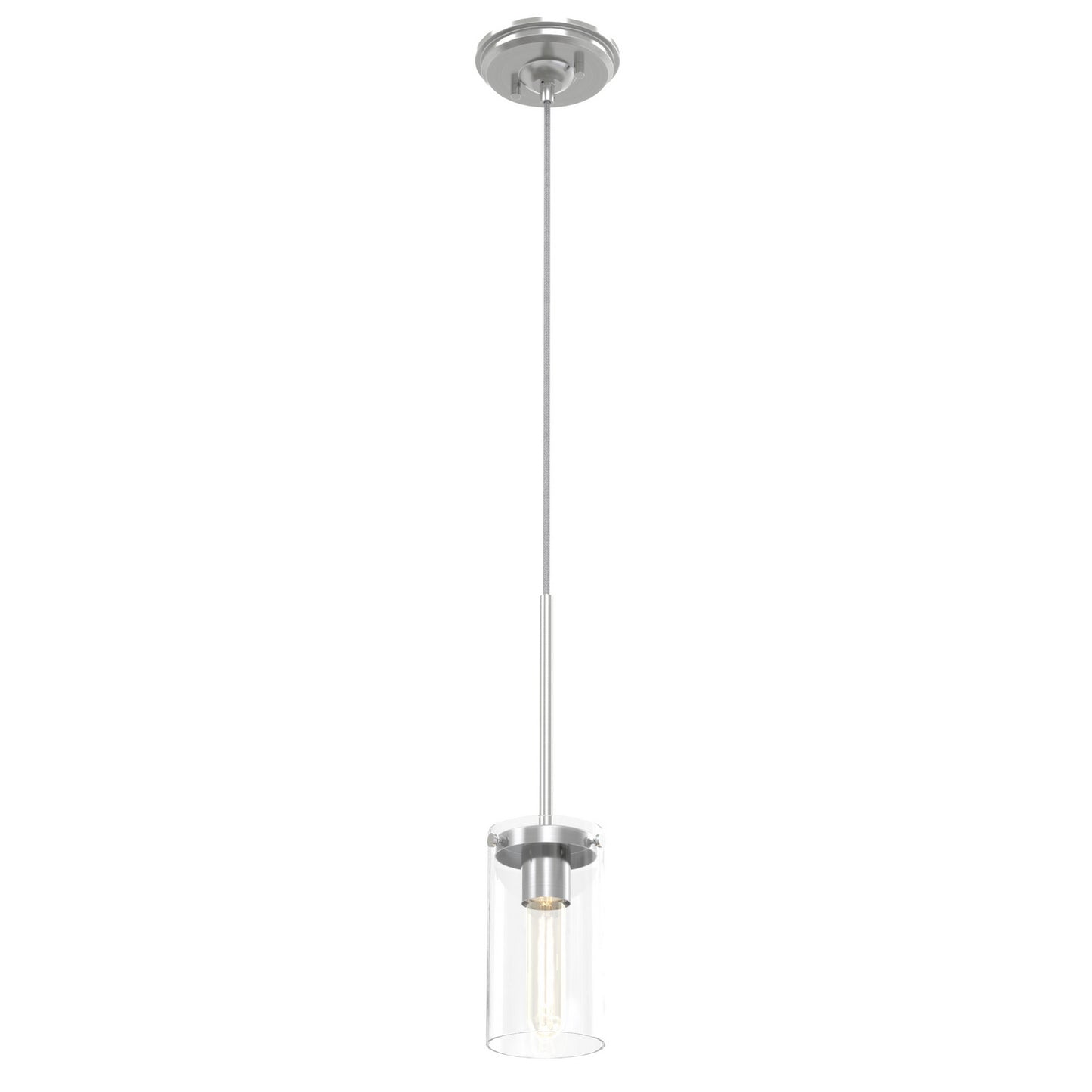 DVI Lighting - DVP9051BN-CL - One Light Pendant - Erin - Buffed Nickel With Clear Glass