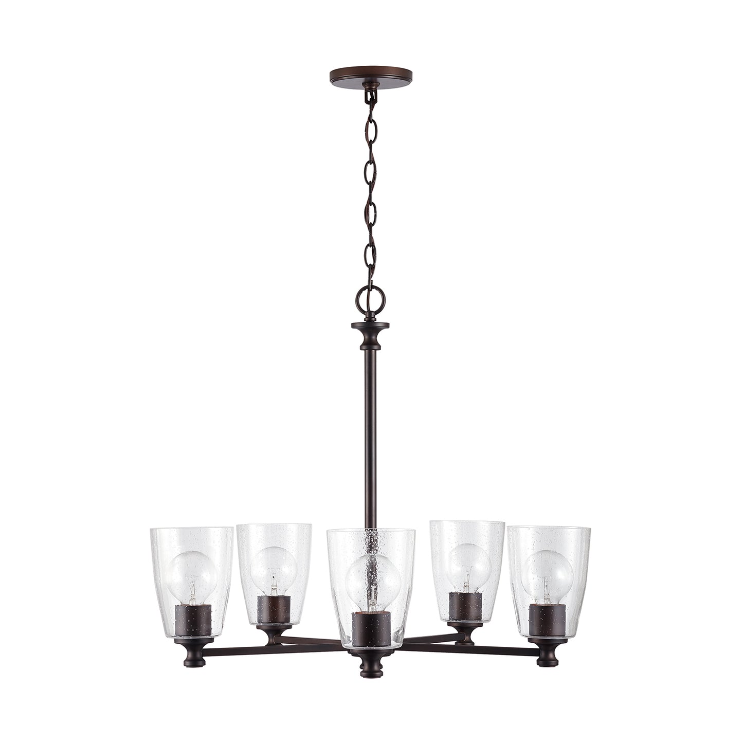 Capital Lighting - 440951BZ-506 - Five Light Chandelier - Myles - Bronze