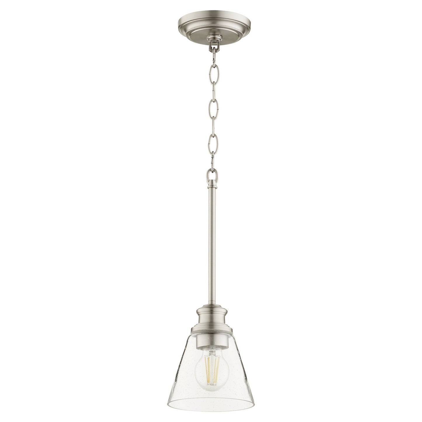 Quorum - 309-65 - One Light Pendant - Dunbar - Satin Nickel