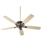 Quorum - 50605-69 - 60"Ceiling Fan - Gamble - Textured Black w/ Aged Brass