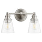 Quorum - 509-2-65 - Two Light Wall Mount - Dunbar - Satin Nickel