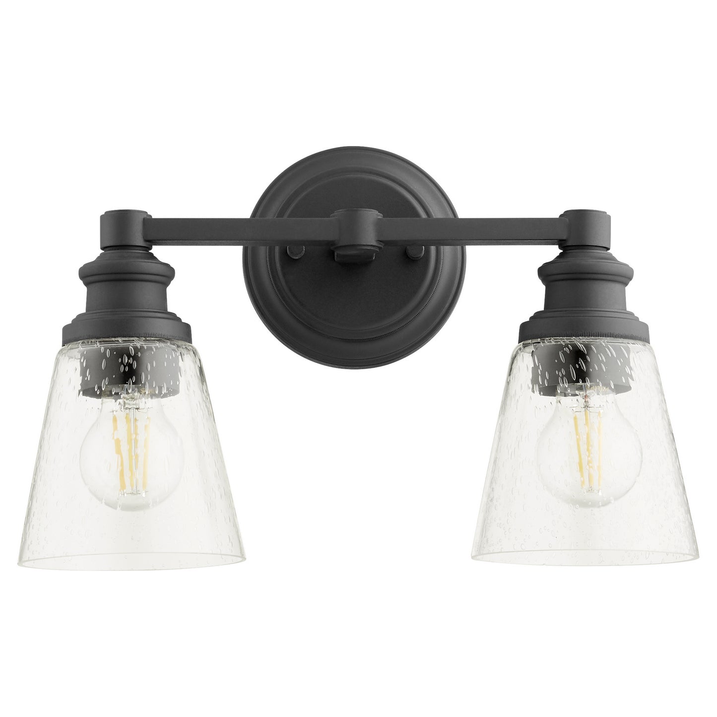 Quorum - 509-2-69 - Two Light Wall Mount - Dunbar - Textured Black