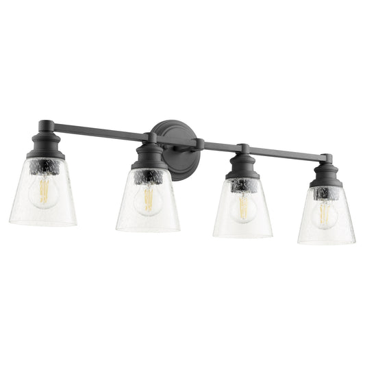 Quorum - 509-4-69 - Four Light Vanity - Dunbar - Textured Black