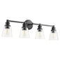 Quorum - 509-4-69 - Four Light Vanity - Dunbar - Textured Black