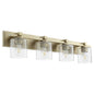 Quorum - 5369-4-280 - Four Light Vanity - 5369 Vanities - Aged Brass w/ Clear/Seeded