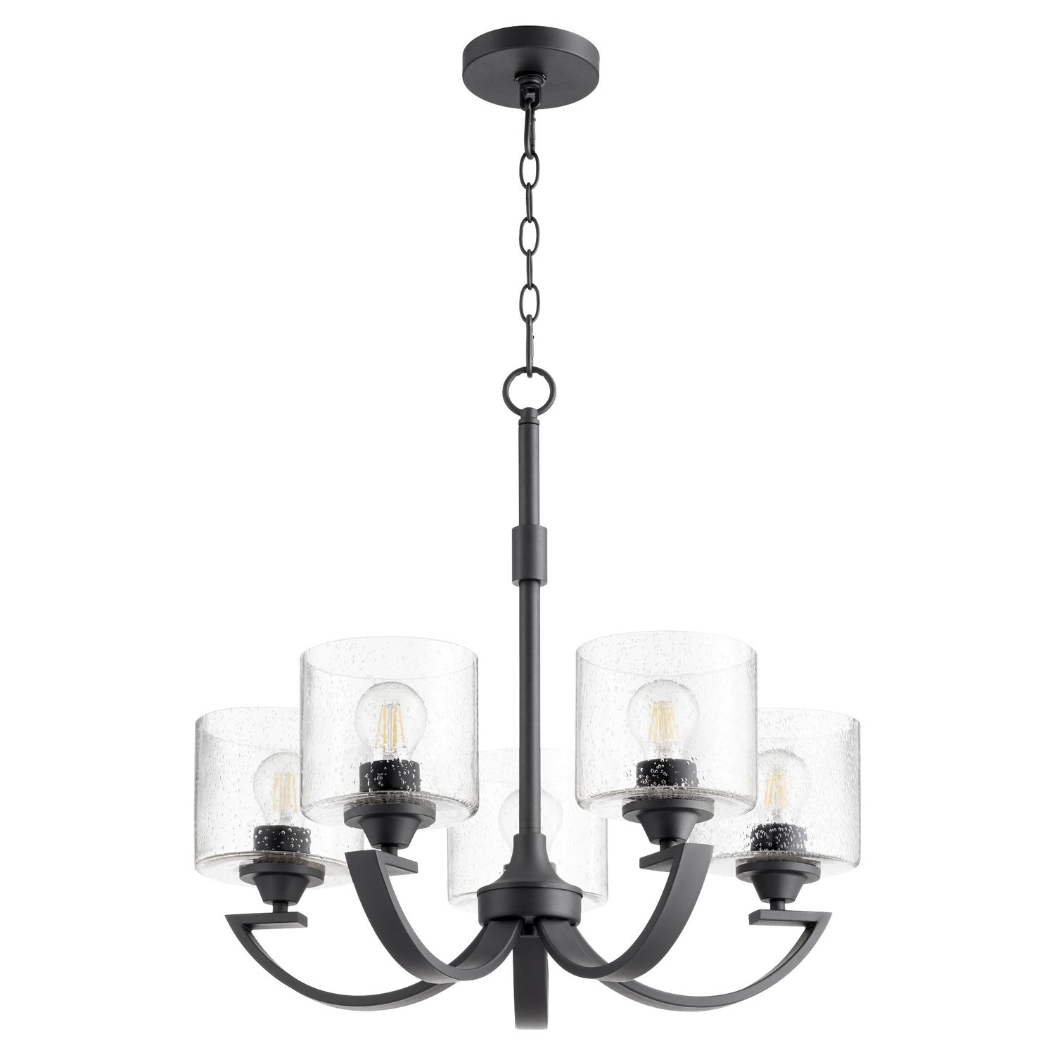 Quorum - 6202-5-69 - Five Light Chandelier - Dakota - Textured Black