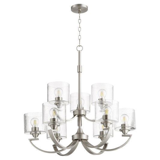 Quorum - 6202-9-65 - Nine Light Chandelier - Dakota - Satin Nickel