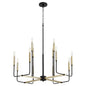 Quorum - 631-126980 - 12 Light Chandelier - Lacy - Textured Black w/ Aged Brass