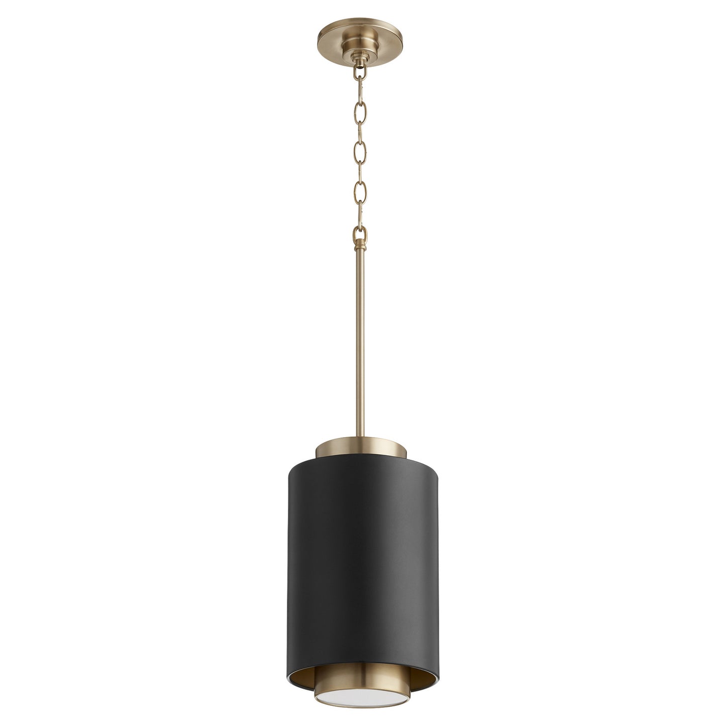 Quorum - 8008-6980 - One Light Pendant - Cylinder Pendants - Textured Black